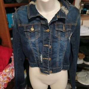 Distressed Denim Jacket